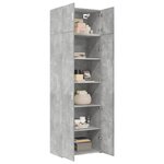 vidaXL Armoire de rangement gris béton 70x42 5x225cm bois d'ingénierie