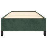 vidaXL Cadre de lit sans matelas vert foncé 90x200 cm velours