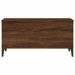 vidaXL Table basse Chêne marron 90x44 5x45 cm Bois d'ingénierie