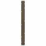 vidaXL Pieds de table à manger en U 3 pièces Acier naturel 100 x (72-73) cm Acier
