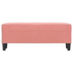 Banc banquette rose 100 x 35 x 41 cm velours 02_0010553
