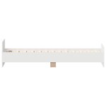 vidaXL Cadre de lit avec tête de lit Blanc 80 x 200 cm