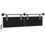 vidaXL Tête de lit suspendue Taupe Tissu