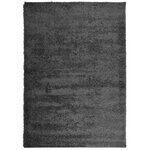 vidaXL Tapis shaggy PAMPLONA poils longs moderne anthracite 140x200 cm