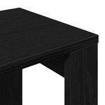vidaXL Tables gigognes en chêne noir en bois d'ingénierie