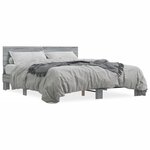 vidaXL Cadre de lit sans matelas sonoma gris 160x200 cm