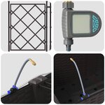 vidaXL Pots de jardin Marron 80 x 40 x 142 cm Acier