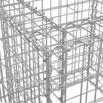 vidaXL Panier de gabions argenté 70x70x65 cm fer galvanisé