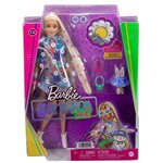 Barbie - barbie extra robe fleurie - poupée