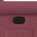 vidaXL Fauteuil inclinable Rouge bordeaux Tissu