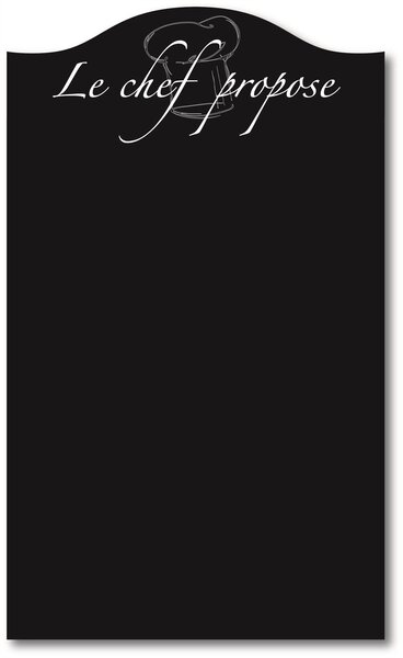 Ardoise murale 'BRASSERIE - LE CHEF PROPOSE' 70 X 50 cm BEQUET