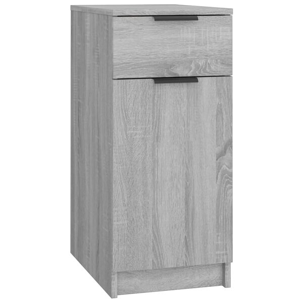 vidaXL Armoire de bureau Sonoma gris 33 5x50x75 cm Bois d'ingénierie