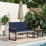 vidaXL Banc extérieur 2 -Seater 107 x 61 x 80 cm polyrotin