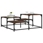 vidaXL Table basse chêne marron 87 5x87 5x40 cm bois d'ingénierie