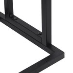 vidaXL Porte-serviettes sur pied Noir 48x24x78 5 cm Fer