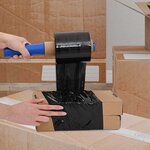 vidaXL Films étirables 50 Pièces noir 23 μm 10 cm x 150 m