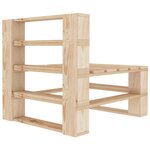 vidaXL Salon de jardin palette 5 Pièces bois