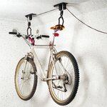 HI Support de plafond pour vélo Métal Noir