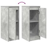 vidaXL Buffet gris béton 29 5x34x76 cm bois d'ingénierie