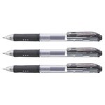 Stylo roller à encre gel Hybrid Gel Grip K157  noir x 3 PENTEL