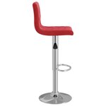 vidaXL Tabourets de bar lot de 2 rouge bordeaux velours