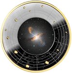 Pièce de monnaie en Argent 500 Francs g 17.50 Millésime 2024 Galaxies CENTAURUS A