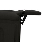 vidaXL Fauteuil inclinable Noir Tissu