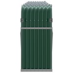 vidaXL Porte-bûches Vert 300x45x100 cm Acier galvanisé