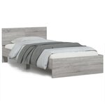 vidaXL Cadre de lit sans matelas avec lumières LED 100x200 cm
