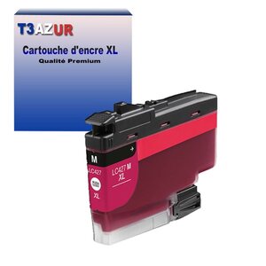 T3AZUR- Cartouche compatible avec Brother LC427 XL pour Brother MFC-J5955DW MFC-J6950 MFC-J6955DW Magenta