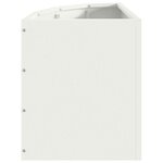 vidaXL Jardinière d'Angle Blanc 30 x 30 x 35 cm Acier