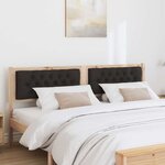 vidaXL Tête de lit Autre Marron et noir 180 cm Bois massif en pin