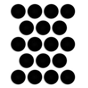 18 aimants ronds adhésifs 1 9 cm