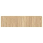 vidaXL Meubles TV muraux 2 Pièces chêne sonoma 80x30x41 cm