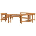 vidaXL Entourage de bain à remous Marron Ø275 cm Bois d'acacia massif