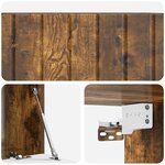 vidaXL Meuble TV mural 78 5 x 41 x 30 cm Chêne fumé Bois d'ingénierie