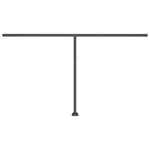 vidaXL Auvent manuel rétractable sur pied 400x350 cm Jaune/Blanc