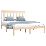 vidaXL Cadre de lit sans matelas 120x190 cm bois massif