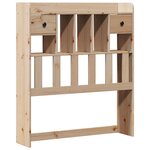 vidaXL Lit bibliothèque sans matelas 90x200 cm bois de pin massif