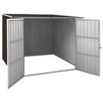 vidaXL Abri de jardin Marrron 195x198x159 cm Acier galvanisé