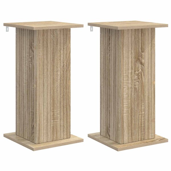 vidaXL Support de Plante 2 pc Chêne Sonoma 30 5 x 30 x 60 5 cm