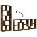 vidaXL Étagère séparatrice de pièce chêne fumé 67x25x161 5 cm