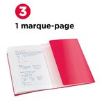 Cahier Easybook agrafé 17x22cm 96 pages grands carreaux 90g rouge x 10 OXFORD