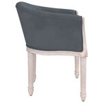 vidaXL Chaise à manger Gris foncé Velours