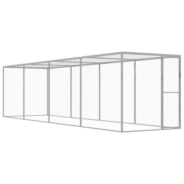 vidaXL Cage pour chat 6x1,5x1,5 m Acier galvanisé