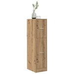 vidaXL Armoire d'apothicaire chêne artisanal bois d'ingénierie