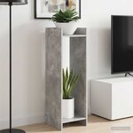 vidaXL Support de Plante Gris béton 30 x 30 x 100 cm Bois d'ingénierie