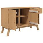 vidaXL Buffet OLDEN marron 114x43x73 5 cm bois massif de pin
