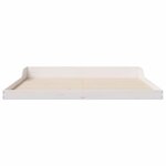 vidaXL Cadre de lit Blanc 200 x 220 cm Bois massif en pin