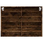 vidaXL Armoire à vitrine chêne fumé 80x8 5x58 cm bois d'ingénierie